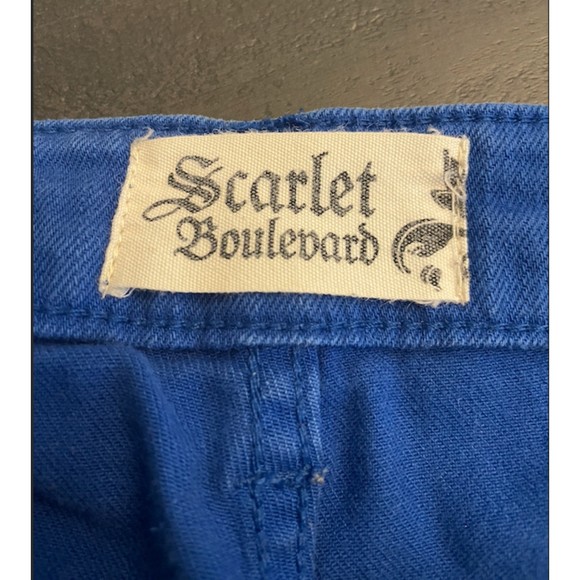 Scarlet Boulevard Royal Blue Skinny Jeans - Sz 29 - Picture 5 of 6